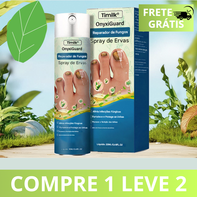(Compre 1 Leve 2)🔥 Spray de ervas para reparação de fungos Timilk® OnyxiGuard
