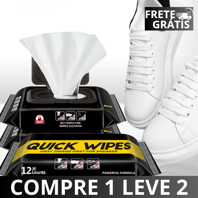 (Compre 1 Leve 2) 🔥Lenços Rápidos para Tênis Branco