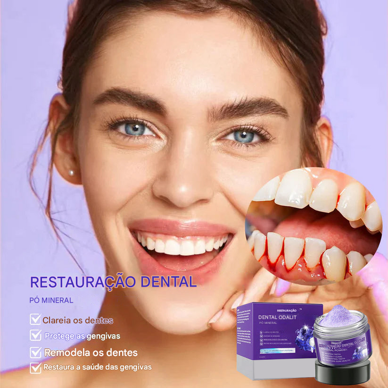 Pó Mineral de Restauração Dental 🦷