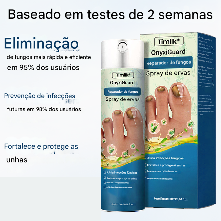 (Compre 1 Leve 2)🔥 Spray de ervas para reparação de fungos Timilk® OnyxiGuard