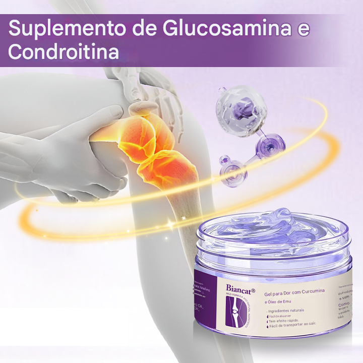 Biancat® Gel Analgésico de Curcumina e Óleo de Emu