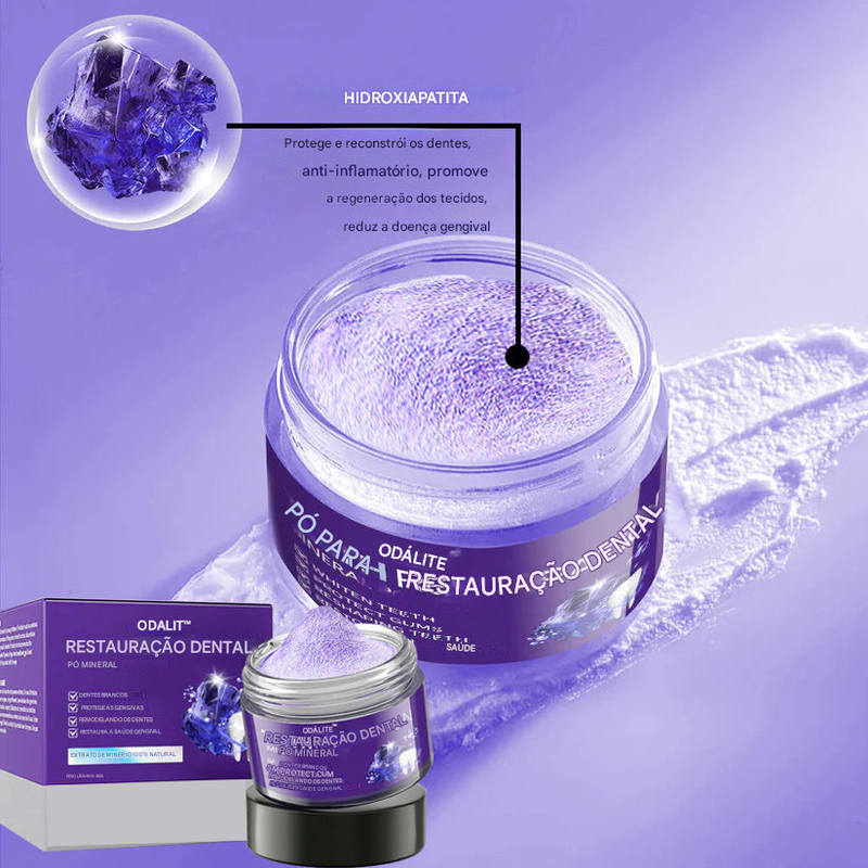 Pó Mineral de Restauração Dental 🦷