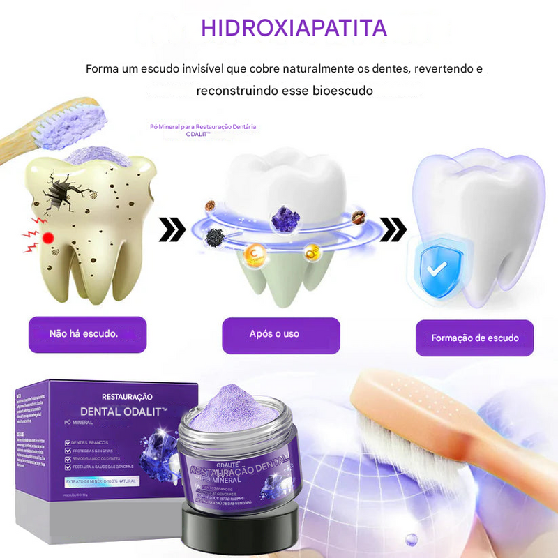 Pó Mineral de Restauração Dental 🦷