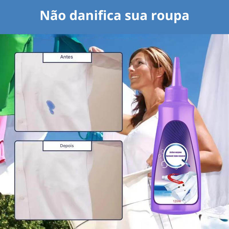 Removedor de manchas de enzimas ativas para roupas