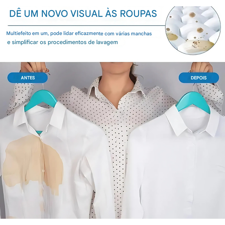 Removedor de Manchas Compre 2 e ganhe 1 GRÁTIS - Spray Potente para Roupas