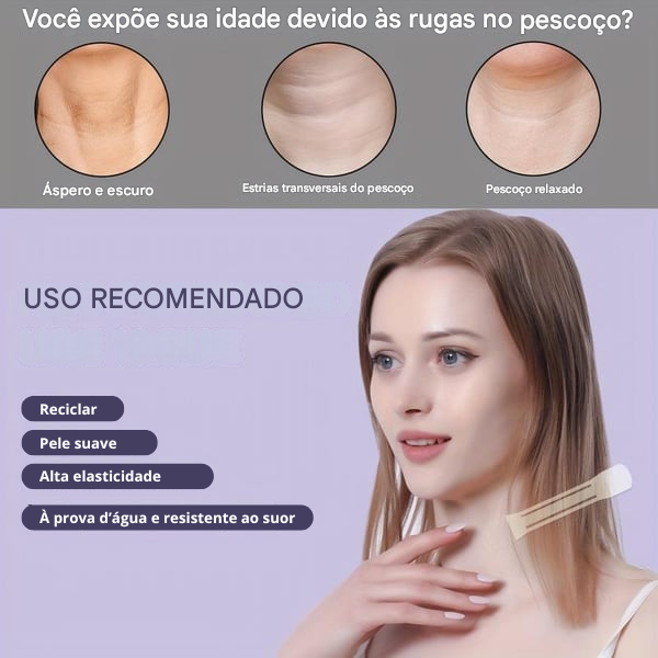 🔥 Fita Lift para Rosto e Pescoço (Efeito Duradouro) ✨