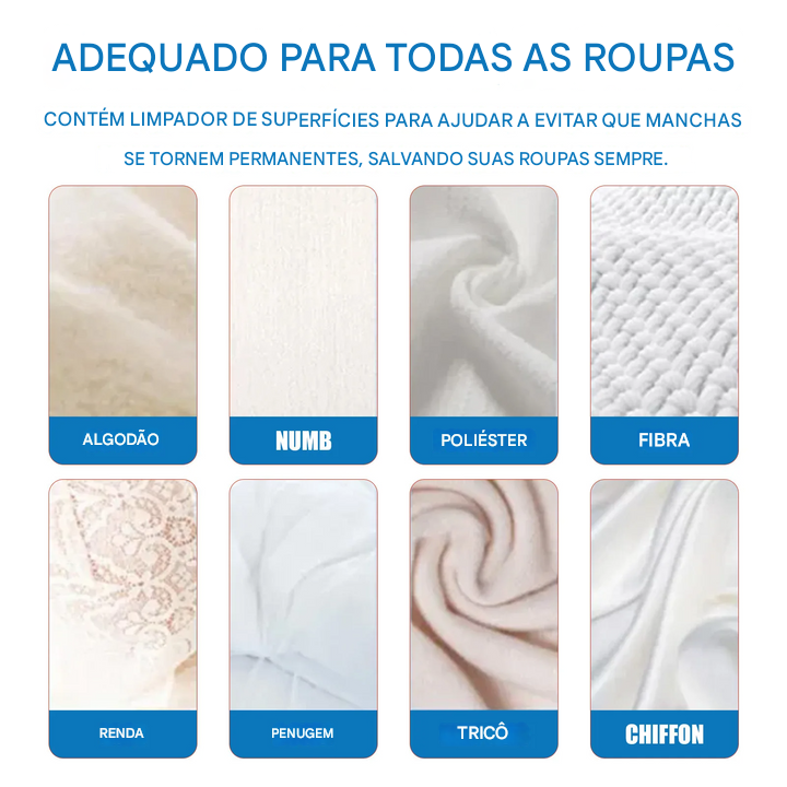 Removedor de Manchas Compre 2 e ganhe 1 GRÁTIS - Spray Potente para Roupas