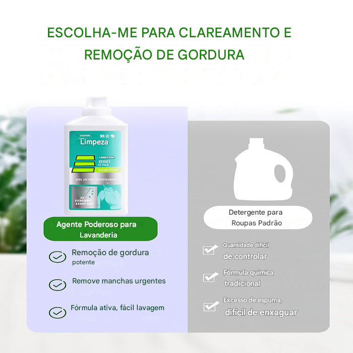 Detergente para roupas 8 em 1 com alvejante colorido para remover manchas 🔥 (compre 2 e leve outro grátis) 🔥