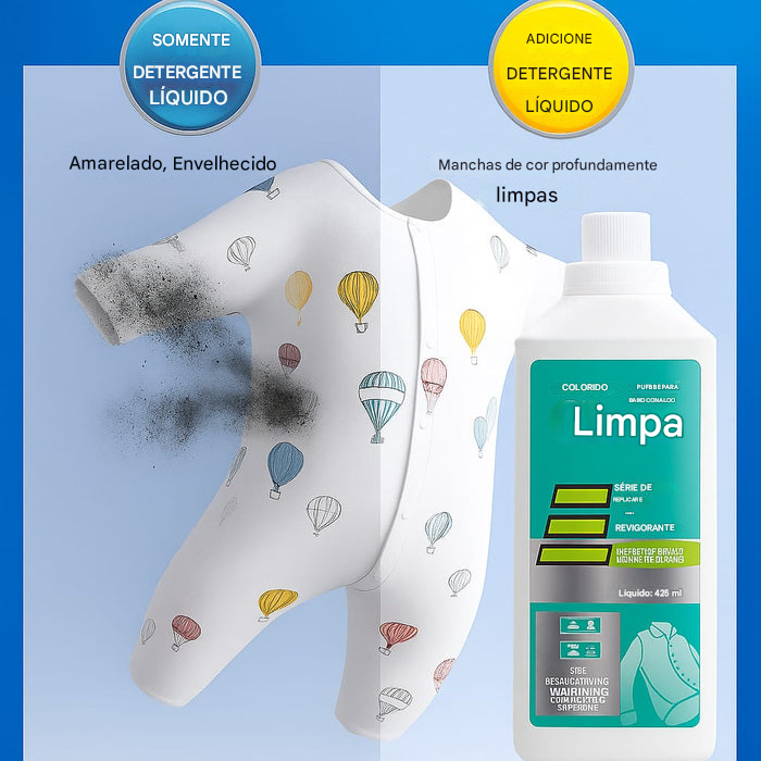 Detergente para roupas 8 em 1 com alvejante colorido para remover manchas 🔥 (compre 2 e leve outro grátis) 🔥