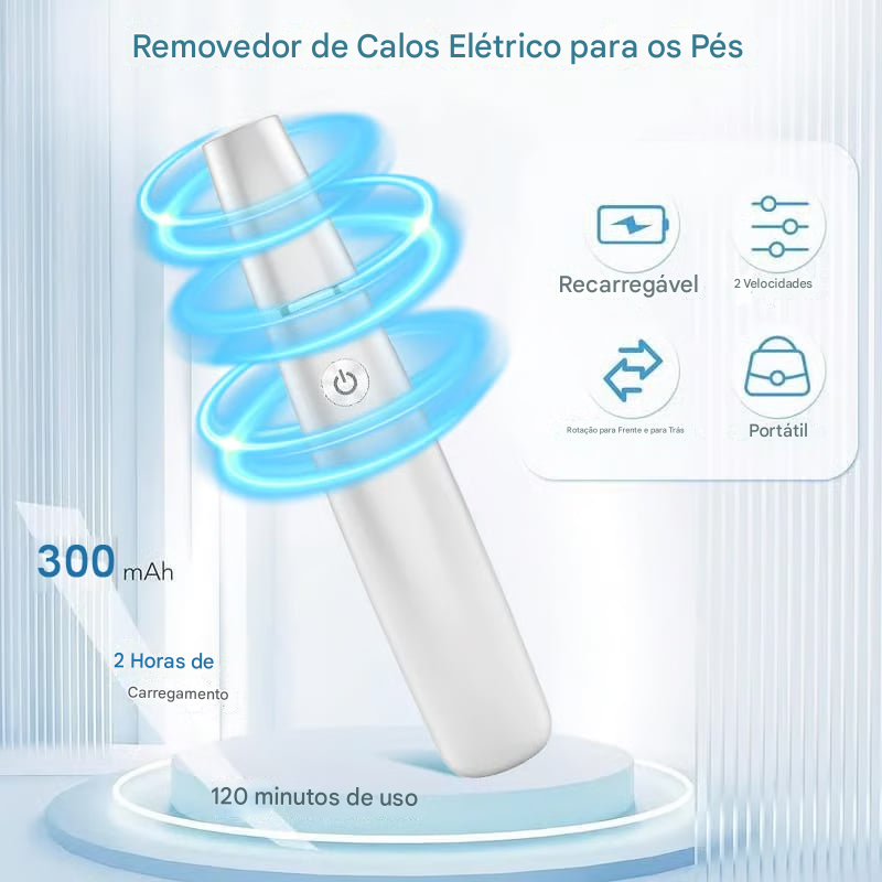 Removedor de calos elétrico para pés