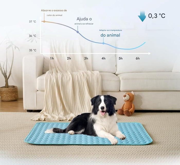 🔥ÚLTIMO DIA🐶Tapete refrescante para cães (4x mais eficaz)