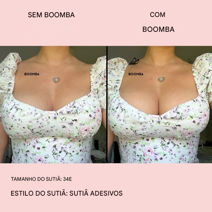 Sutiã acolchoado e adesivo