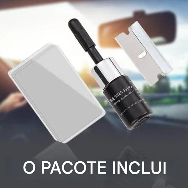 Kit de reparo de vidros com rachaduras (nova fórmula)