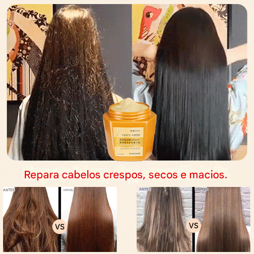 Creme de proteína capilar nutritivo de luxo com essência de aminoácidos