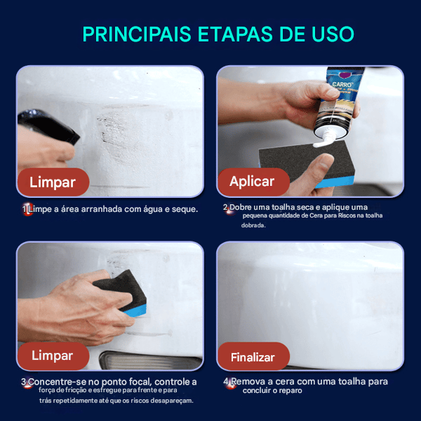 🔥Kit Premium para Remoção de Arranhões no Carro