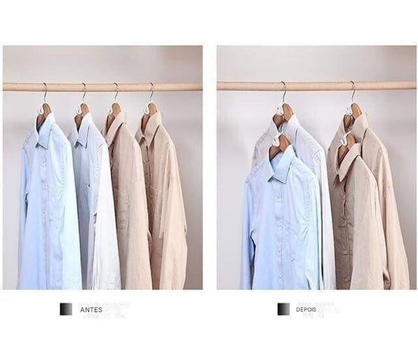 【🔥O melhor ajudante de armário】Ganchos de conexão que economizam espaço para cabides de roupas