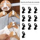【🔥O melhor ajudante de armário】Ganchos de conexão que economizam espaço para cabides de roupas