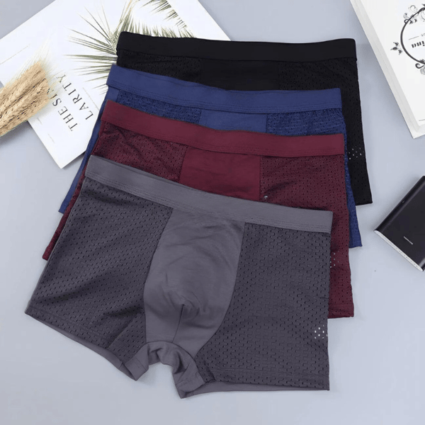 Cueca Boxer de Fibra de Bambu – Conforto o Dia Todo 🩲✨