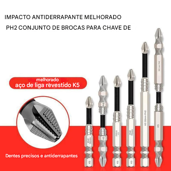 🔥Conjunto de Chave de Fenda e Broca Altamente Magnético.