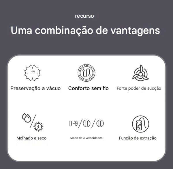 🥗Mantenha seus alimentos frescos – ✨Mini selador a vácuo sem fio