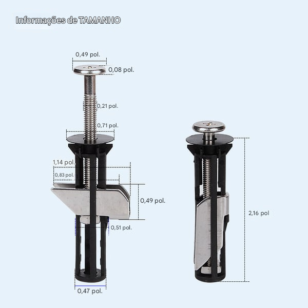 ✨ Kit de Parafusos Reforçados para Fixação de Assento de Vaso Sanitário 🚽