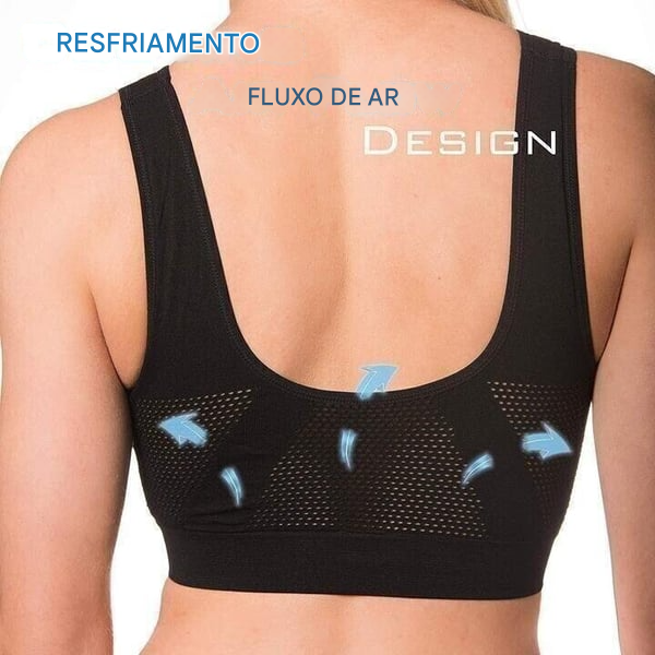 Sutiã Respirável e Refrescante com Efeito Lifting e Ventilação Extra