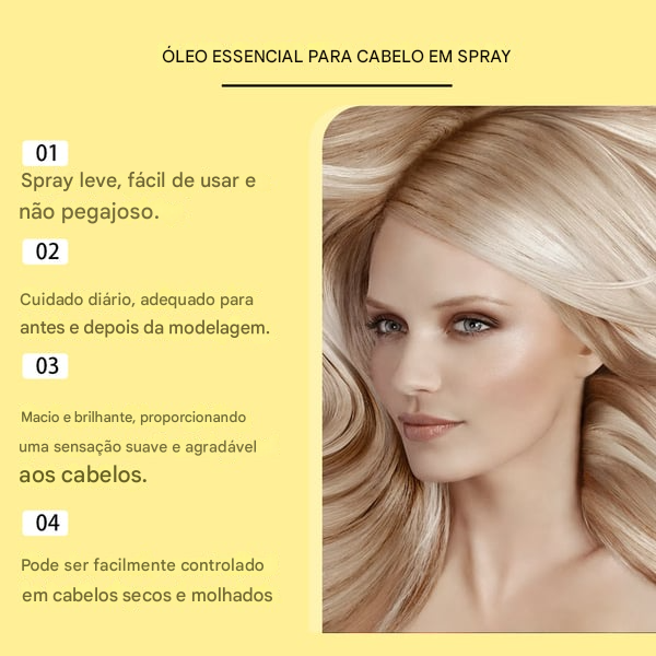 Hoegoa Spray de Óleo Condicionador 80 ml — Fortalecedor de Couro Cabeludo e Cabelos, Condicionador Sem Enxágue e Shampoo Limpador Suave