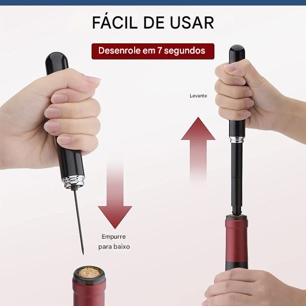 Saca-rolhas de Vinho por Pressão de Ar🍾