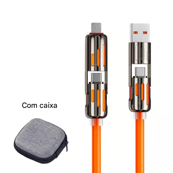 🔥Cabo USB 4 em 1 com Carregamento Rápido ⚡