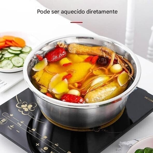 Bacia de Aço Inoxidável Multifuncional da Alemanha