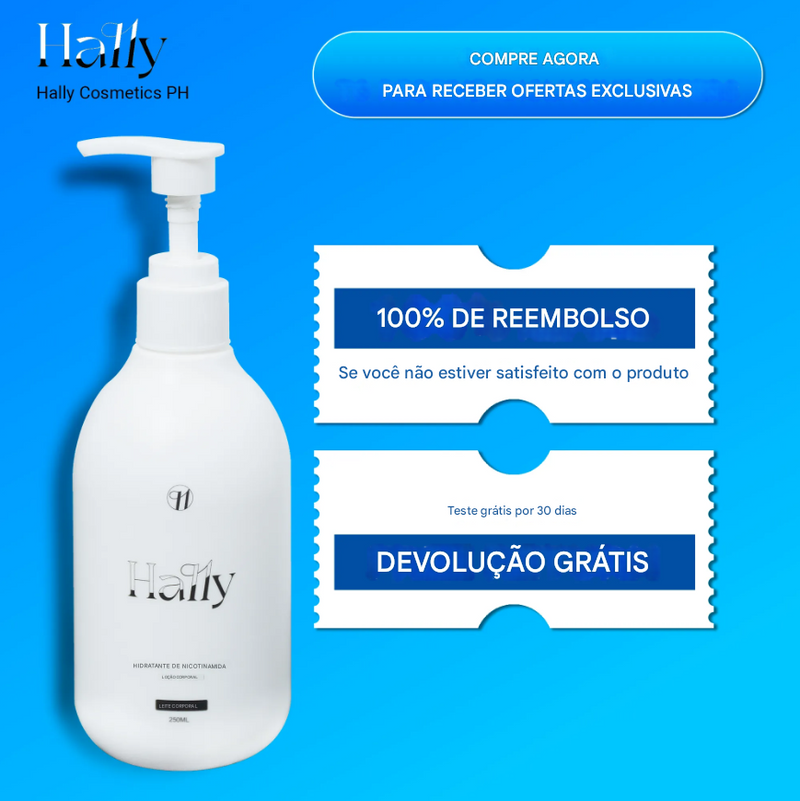 Loção Corporal Clareadora Original Hally com Niacinamida