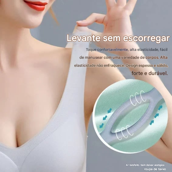 💕Leonisa Sutiã Lifting Ultrafino de Seda Gelada