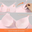 🎉🏆 Sutiã Feminino Sem Fio com Decote em V e Tiras Cruzadas em Tule – Bralette Confortável, Sem Aro, Sem Costura, Push-Up, Suporte para Camisetas, Ideal para o Dia a Dia ✅