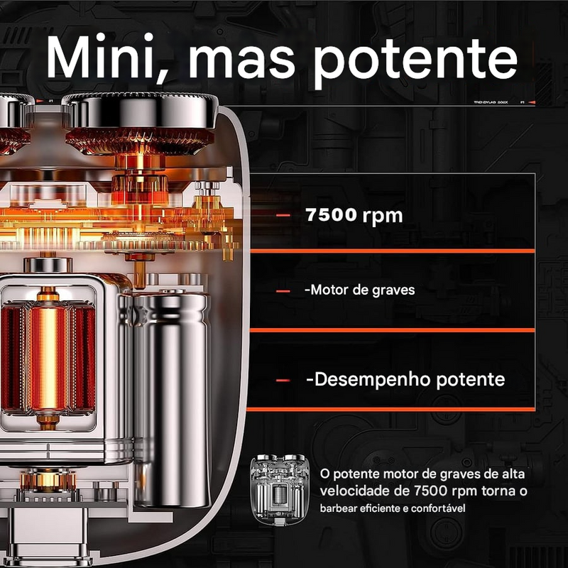 ✨ Novo barbeador de bolso 2025 — recarregável por USB, compacto e super prático! 💈