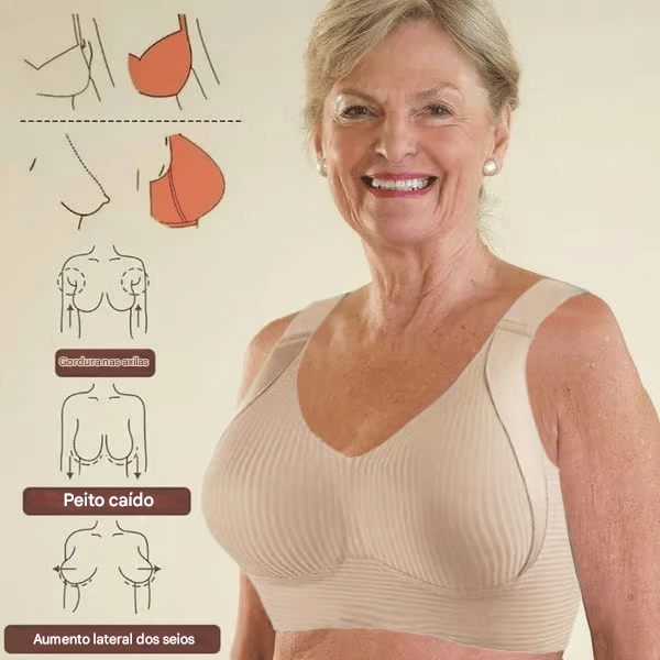 🎁 Compre 3 e Leve 2 Grátis 🔥 Sutiã Super Firmador | Sutiã Sem Aro ✅