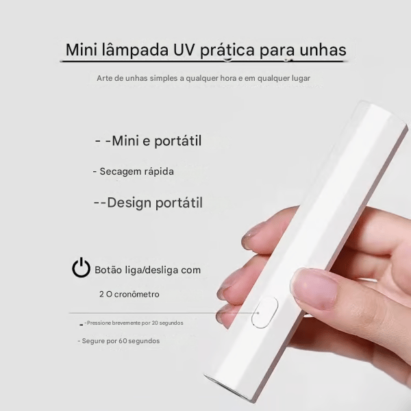 Conjunto Mágico de Cola Fixa para Unhas – Kit de Arte para Unhas 3 em 1