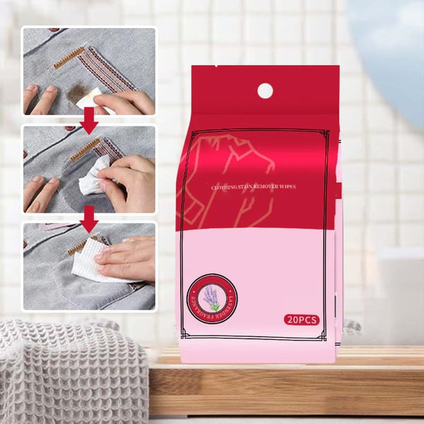 ⚡ Lenços umedecidos para remoção de manchas