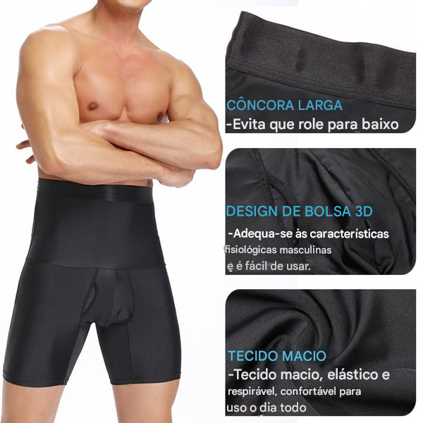 Cueca Modeladora Masculina de Cintura Alta 👖✨