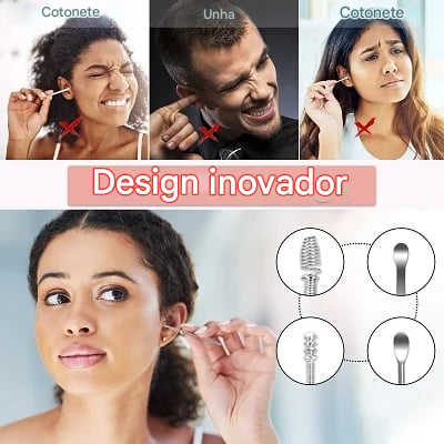 Conjunto de Ferramentas para Limpeza de Cera de Ouvido