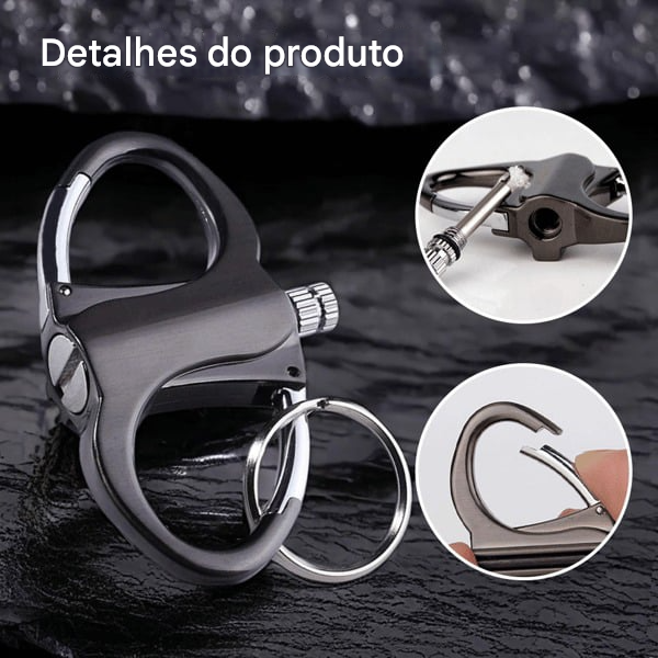 🎁Último dia 🔥Isqueiro com chaveiro 🔒Compacto e prático, nunca se perde