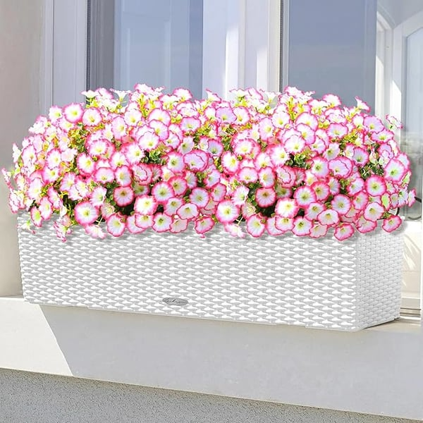 💥Material de alta qualidade atualizado 🌸Seda sintética colorida, resistente a raios UV e sem desbotamento, glória da manhã