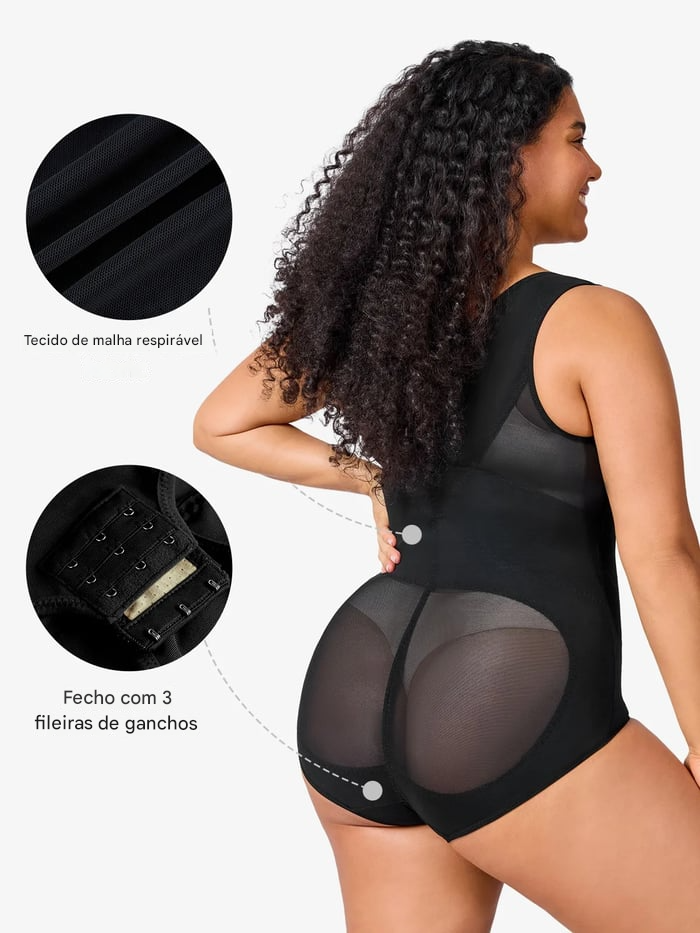 🏆ÚLTIMO DIA DE PROMOÇÃO- Body Modelador de Cintura Alta – Modele Suas Curvas dos Sonhos ✨