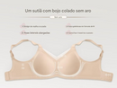 🎉🏆 Sutiã Feminino Sem Fio com Decote em V e Tiras Cruzadas em Tule – Bralette Confortável, Sem Aro, Sem Costura, Push-Up, Suporte para Camisetas, Ideal para o Dia a Dia ✅