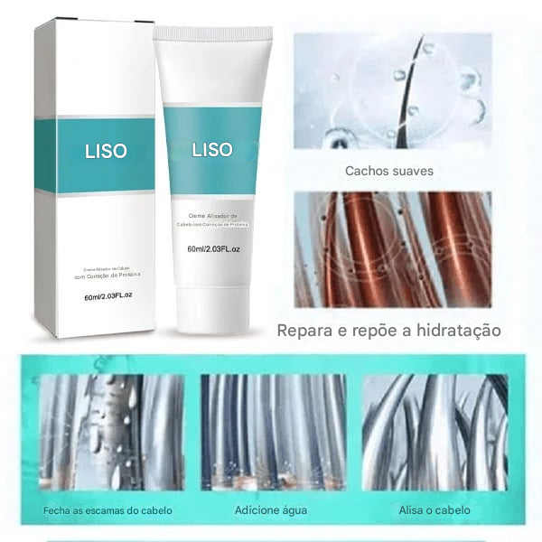 🔥Creme de Alisamento Capilar Seda & Brilho