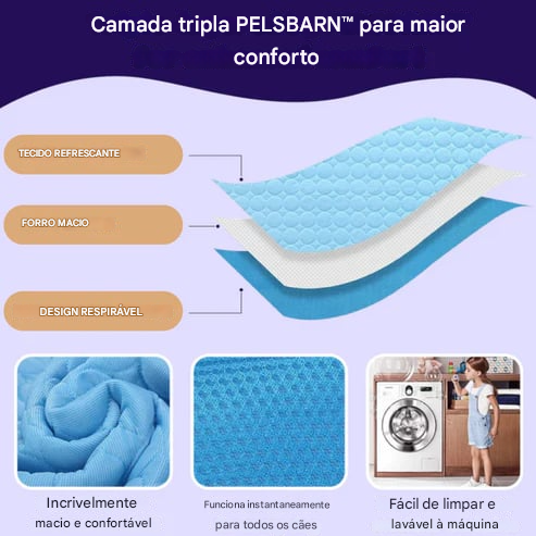 🔥ÚLTIMO DIA🐶Tapete refrescante para cães (4x mais eficaz)
