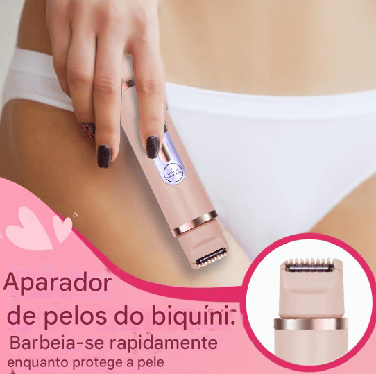 🎁 Aparelho de Depilação Elétrico Feminino 2 em 1 Confortável