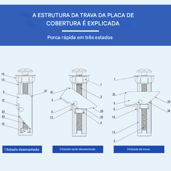 ✨ Kit de Parafusos Reforçados para Fixação de Assento de Vaso Sanitário 🚽