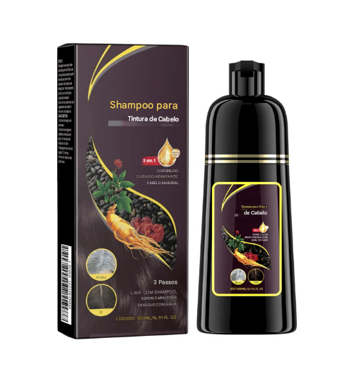 🔥Shampoo Tingidor 3 em 1 Preto Instantâneo 148%