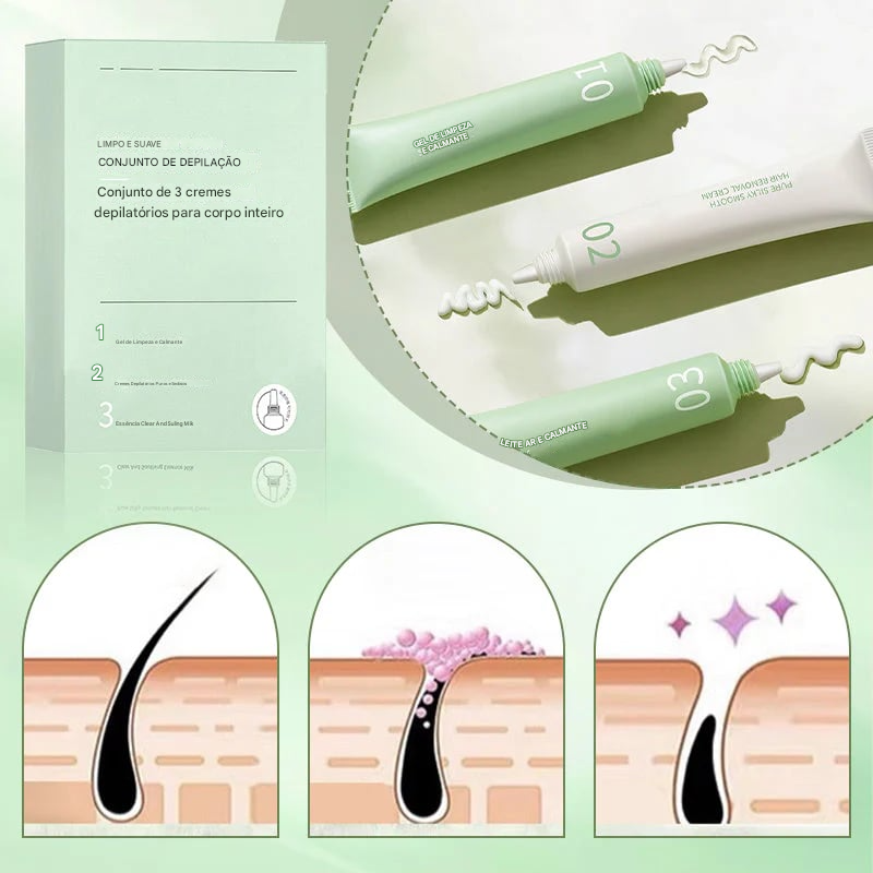 Kit de Creme Depilatório para Mulheres