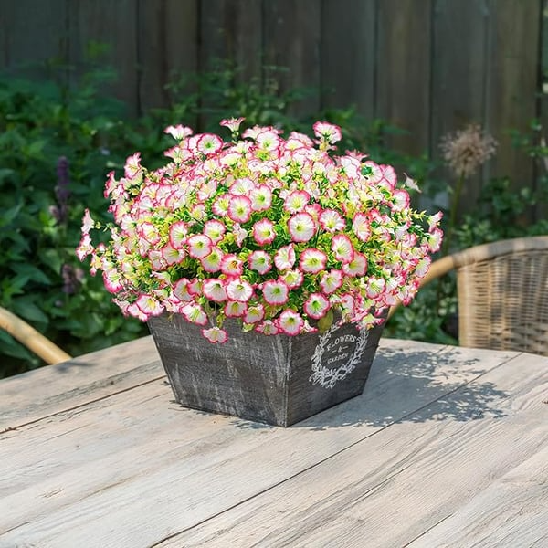 💥Material de alta qualidade atualizado 🌸Seda sintética colorida, resistente a raios UV e sem desbotamento, glória da manhã